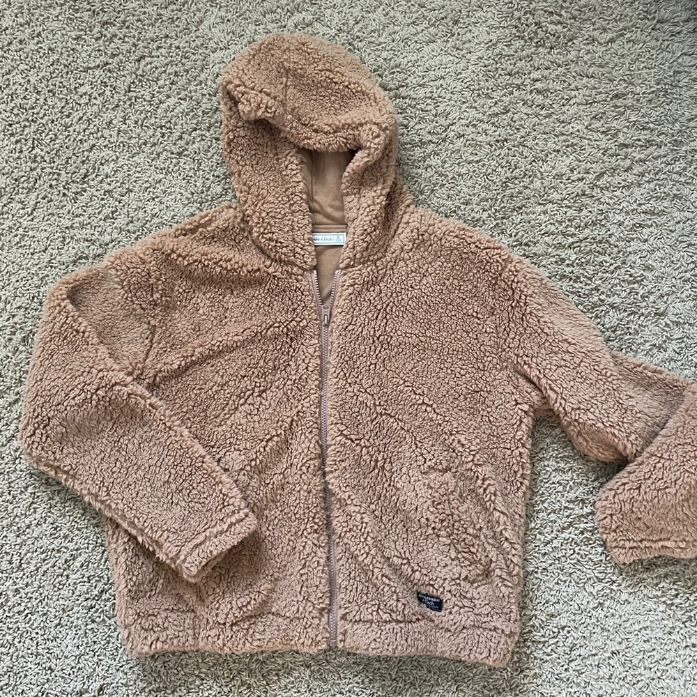 Abercrombie Zip Up Sherpa Hoodie